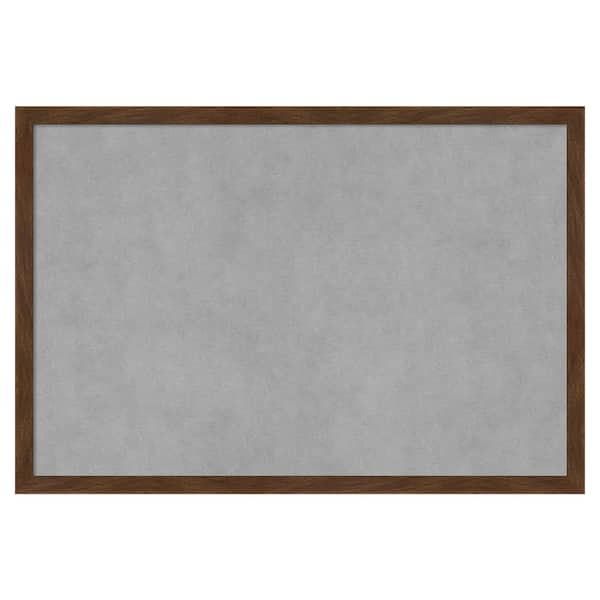 Amanti Art Carlisle Brown Narrow 25 in. x 17 in. Framed Magnetic Board