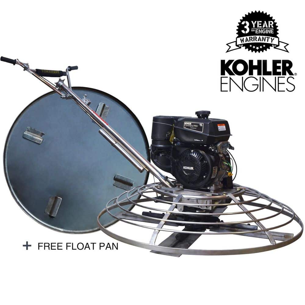 46 in. Concrete Power Trowel Float Pan with Kohler Engine Screed Edge Cement Finishing Tool price history on PriceWatchPro