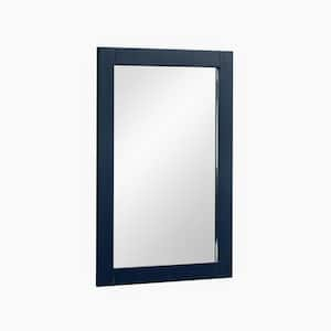 Galsaky 22 in. W x 32 in. H Rectangular Framed Surface-Mount Bathroom Vanity Mirror in Marine Blue