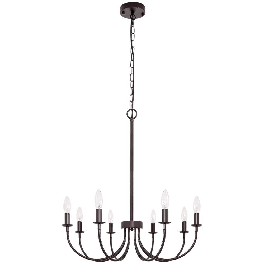 8-Light Oil Rubbed Bronze Rustic Classic Candelabra Chandelier price history on PriceWatchPro