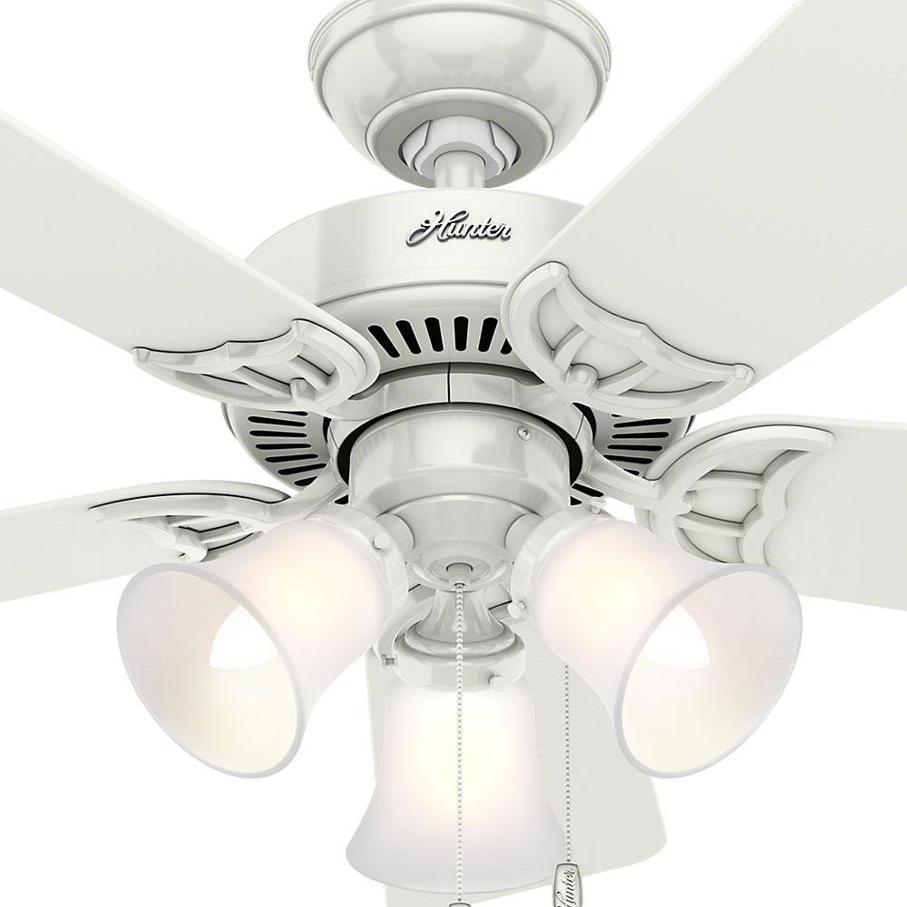 WhisperWind Classic 42" Ceiling Fan with White Oak Blades and Lighting