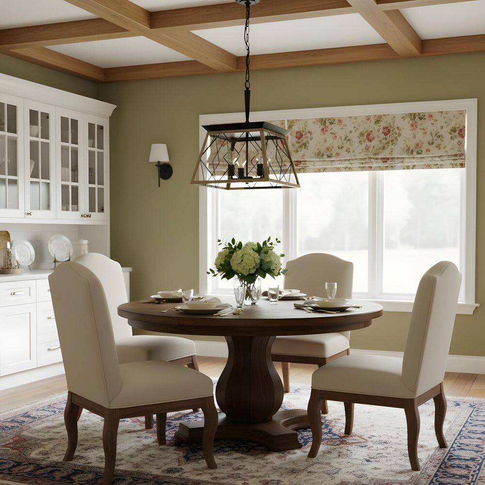 15.7 in. 4-Light Oak Industrial Linear Island Chandeliers for Kitchen Islands and Dining Rooms price history on PriceWatchPro