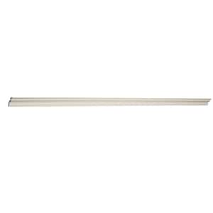 96 in. x 4.25 in. x 0.75 in. Newport Series Dark Cabinet Crown Molding in White