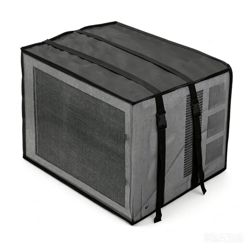 Mesh Outdoor Window Air Conditioner Cover, Works While Running Dustproof Waterproof Insulation AC Unit Protector, Black price history on PriceWatchPro