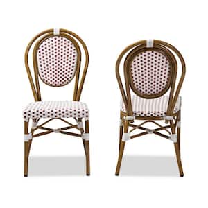 Gauthier Red and White Dining Chair (Set of 2)