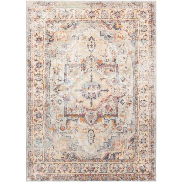 Livabliss Alura Khaki 5 ft. x 7 ft. Indoor Area Rug