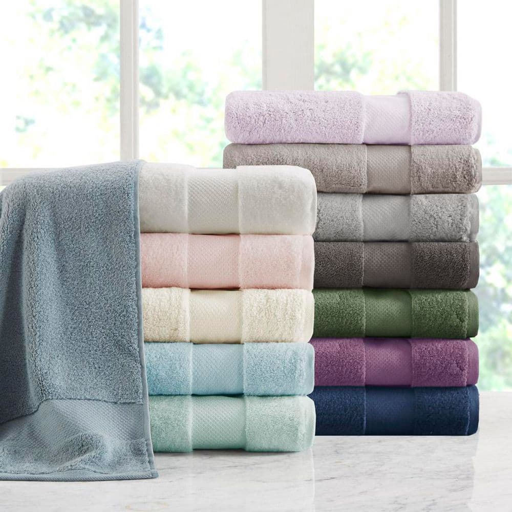 Light Blue Turkish Cotton 6-Piece Bath Towel Set