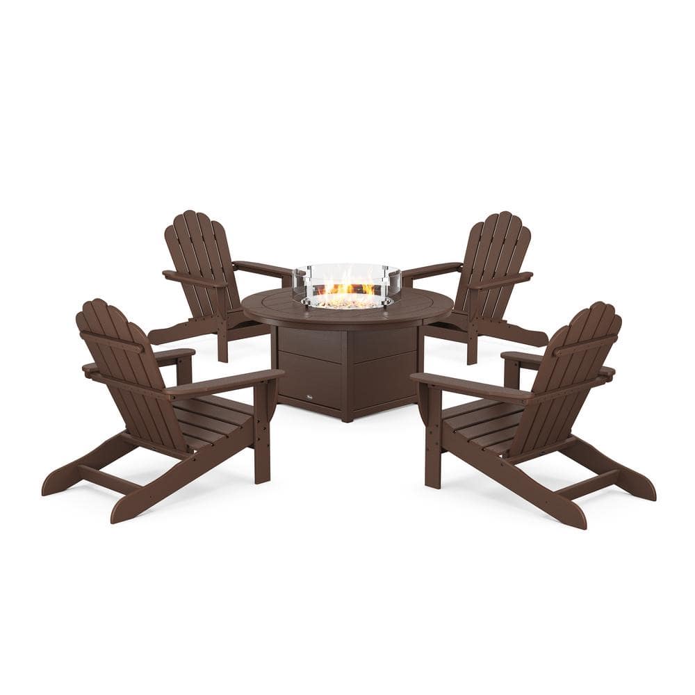 Monterey Bay Vintage Lantern 5-Pieces Plastic Oversized Adirondack Patio Fire Pit Set price history on PriceWatchPro