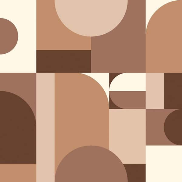 Boxanne Brown Peel and Stick Wallpaper Sample
