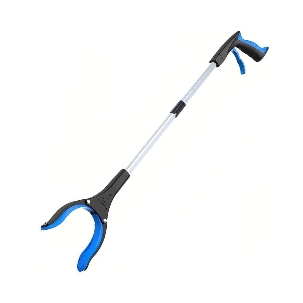 Foldable 32 in. Pick Up Stick Reacher Tool with 360° Rotating Head for Seniors and Trash Blue price history on PriceWatchPro