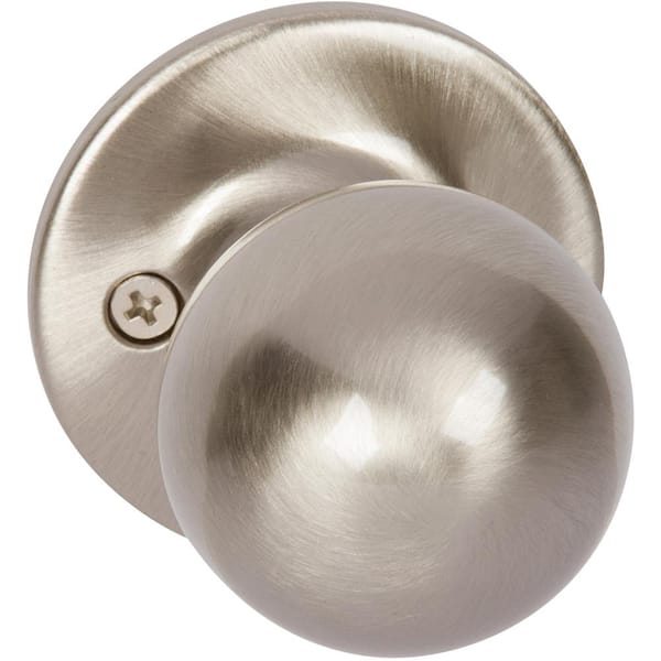 DELANEY HARDWARE Fairfield Classic Style Satin Nickel Round Shape Single Dummy Door Knob