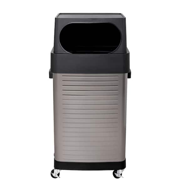 Seville Classics 17-Gallon UltraHD Commercial Stainless Steel Trash Bin  TRCK15933 - The Home Depot