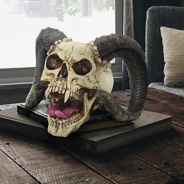イノシシヘッドスカル Design Toscano The Skull of the Horned Beast Novelty Sculpture