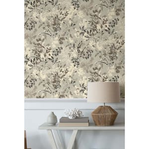 Willow Wood Mist Botanical Vinyl Peel and Stick Wallpaper Roll (Covers 30.75 sq. ft.)