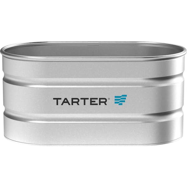 TARTER 2 ft. x 2 ft. x 4 ft. Galvanized Steel Oval Ultra 100 Gal. Stock Tank