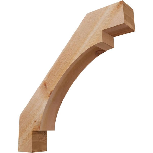 6"W x 36"D x 36"H Merced Rough Sawn Knee Brace, Western Red Cedar