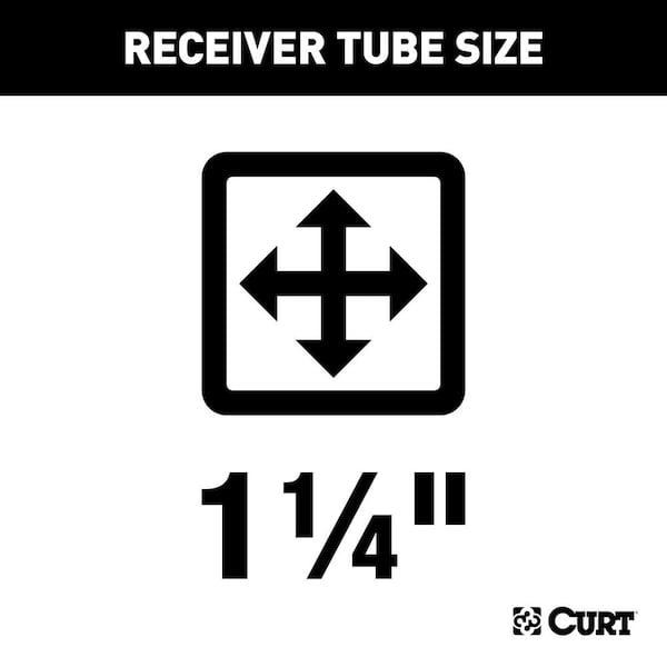 CURT Class 1 Trailer Hitch, 1-1/4 in. Receiver, Select Mazda MX-5 Miata