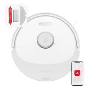 Q8 Max 15.7 in. W Robotic Vacuum and Mop with Smart Navigation, Bagless Washable Filter, Multi-Surface in White