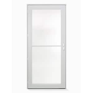 4000 Series 36 in. x 80 in. White Right-Hand Full View Retractable Aluminum Storm Door