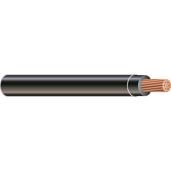 1,000 ft. 1/0 Black Stranded CU SIMpull THHN Wire