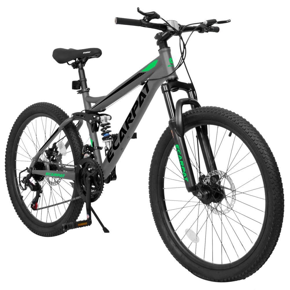 Zeus & Ruta 26 in. Mountain Bike with 21-Speed Full Suspension and