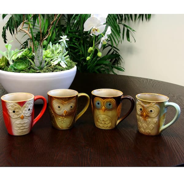 Storied Home 8 oz. Greige Stoneware Mug (Set of 4) DF6380SET - The Home  Depot