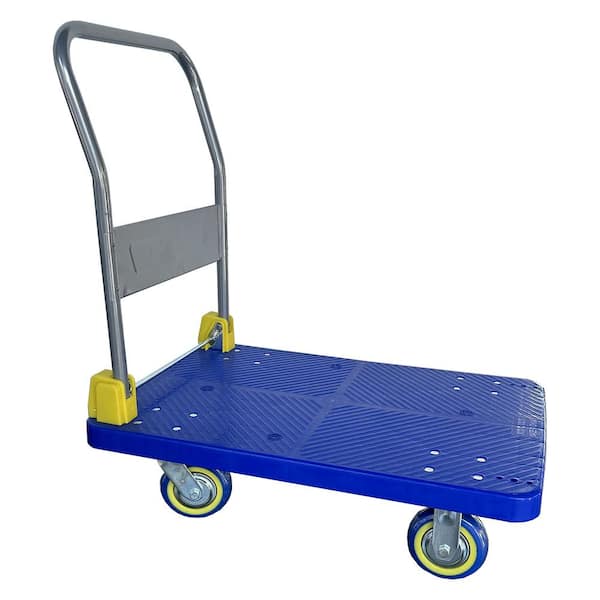 VEVOR Heavy-Duty Platform Truck, 2000 LBS Steel Flatbed Cart, 47\ L x...