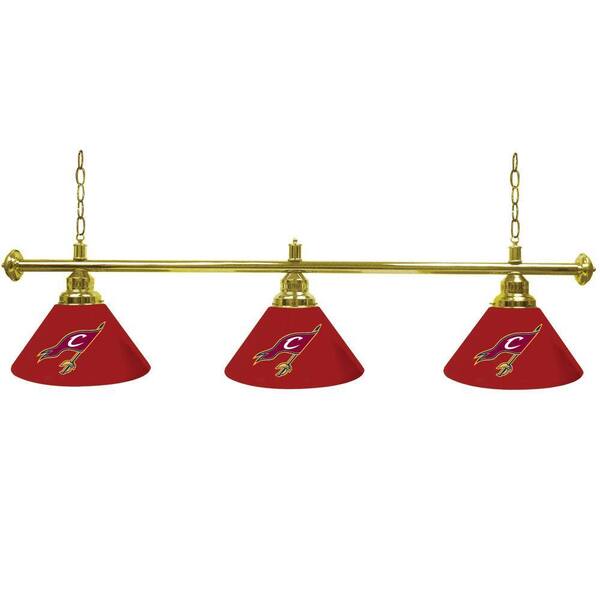 Trademark Cleveland Cavaliers NBA 60 in. Three Shade Gold Hanging Billiard Lamp