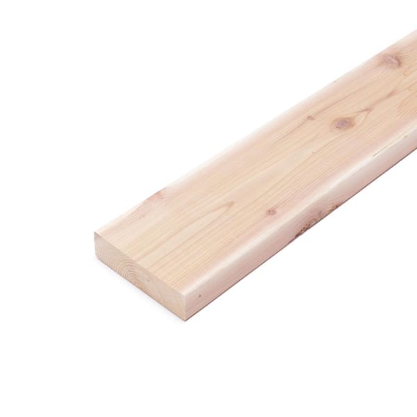 2 in. x 6 in. x 8 ft. Premium S4S Cedar Lumber