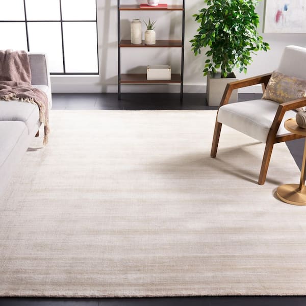 Mirage 10 ft. x 14 ft. Beige Solid Color Area Rug