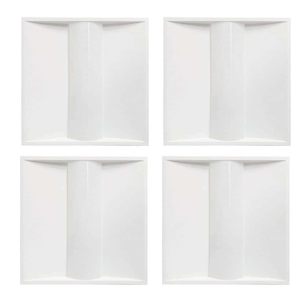 2 ft. x 2 ft. White Integrated LED Commercial Troffer Light (4-Pack) price history on PriceWatchPro