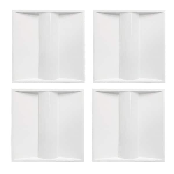 2 ft. x 2 ft. White Integrated LED Commercial Troffer Light, 5 CCT Selectable, 0-10V Dimmable, 120-277V, 4-Pack