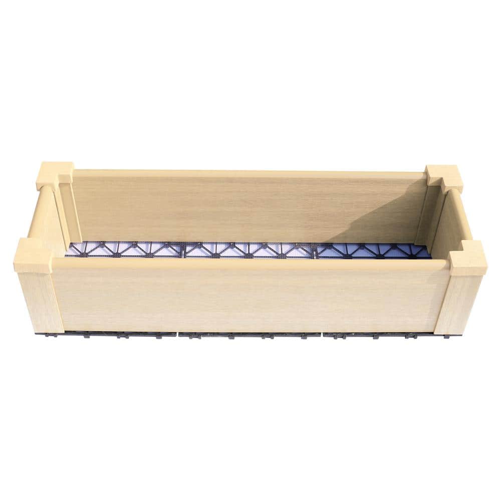 Extra Large Japanese Cedar Composite Raised Garden Bed