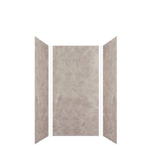 alcove shower expressions adhesive surround piece easy dover stone transolid
