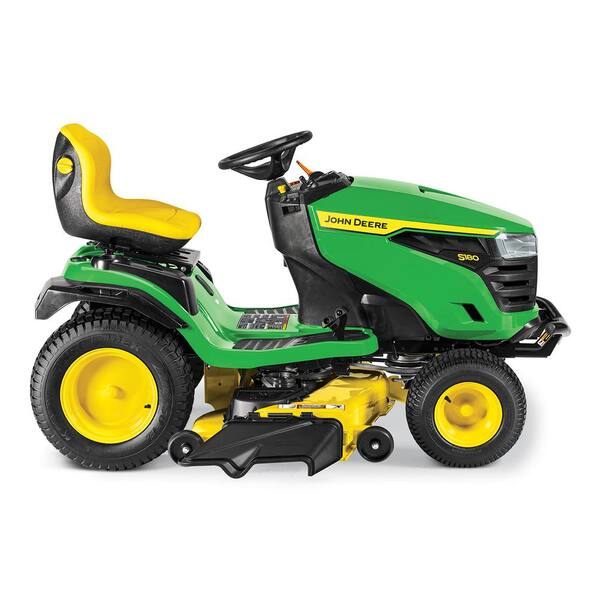 John Deere S180 54 In 24 Hp V Twin Els Gas Hydrostatic Lawn Tractor Bg21213 The Home Depot