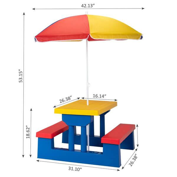 asda childrens plastic table and chairs