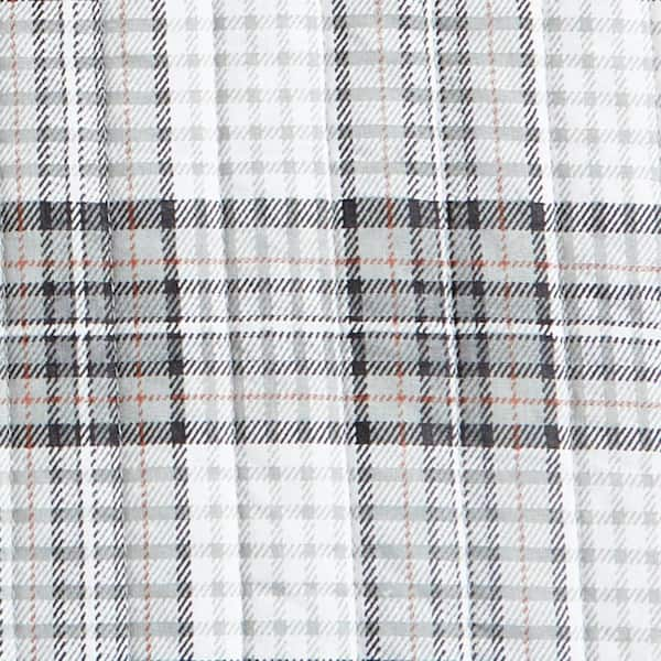 EDDIE BAUER Fairview 3-Piece Gray Plaid Cotton Full/Queen Quilt