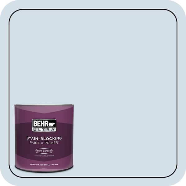 BEHR ULTRA 1 qt. #580E-1 Rain Drop Extra Durable Eggshell Enamel Interior Paint & Primer