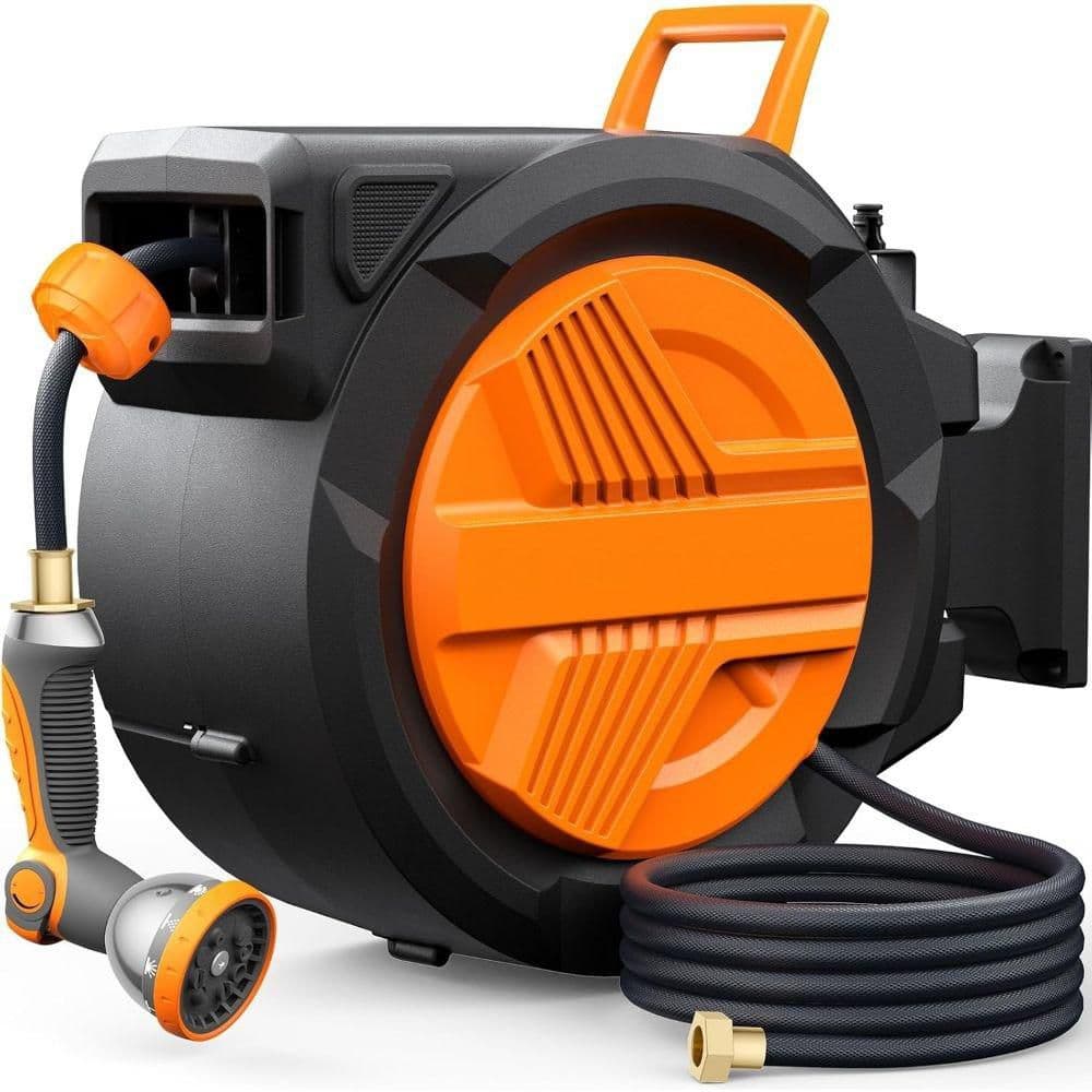 Misopily Retractable Garden Hose Reel 1/2 in. x 100 ft. Auto