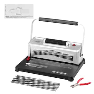 Coil Spiral Binding Machine, Refurbished 110 Voltage Cordless Air Powered 2 in. Crown Press Punch Stapler with Air Hose