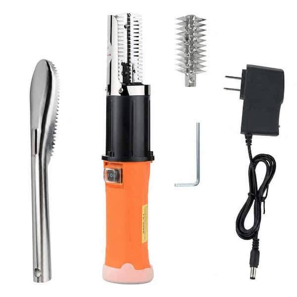 Cordless Electric Fish Scaler Tools Set with 2 Cutter Heads, Electric Fish Scaler Remover, Fish Descaler Tool