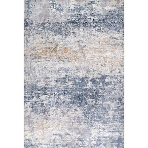 Wilde Tribal Distressed Blue 5 ft. x 8 ft. Area Rug