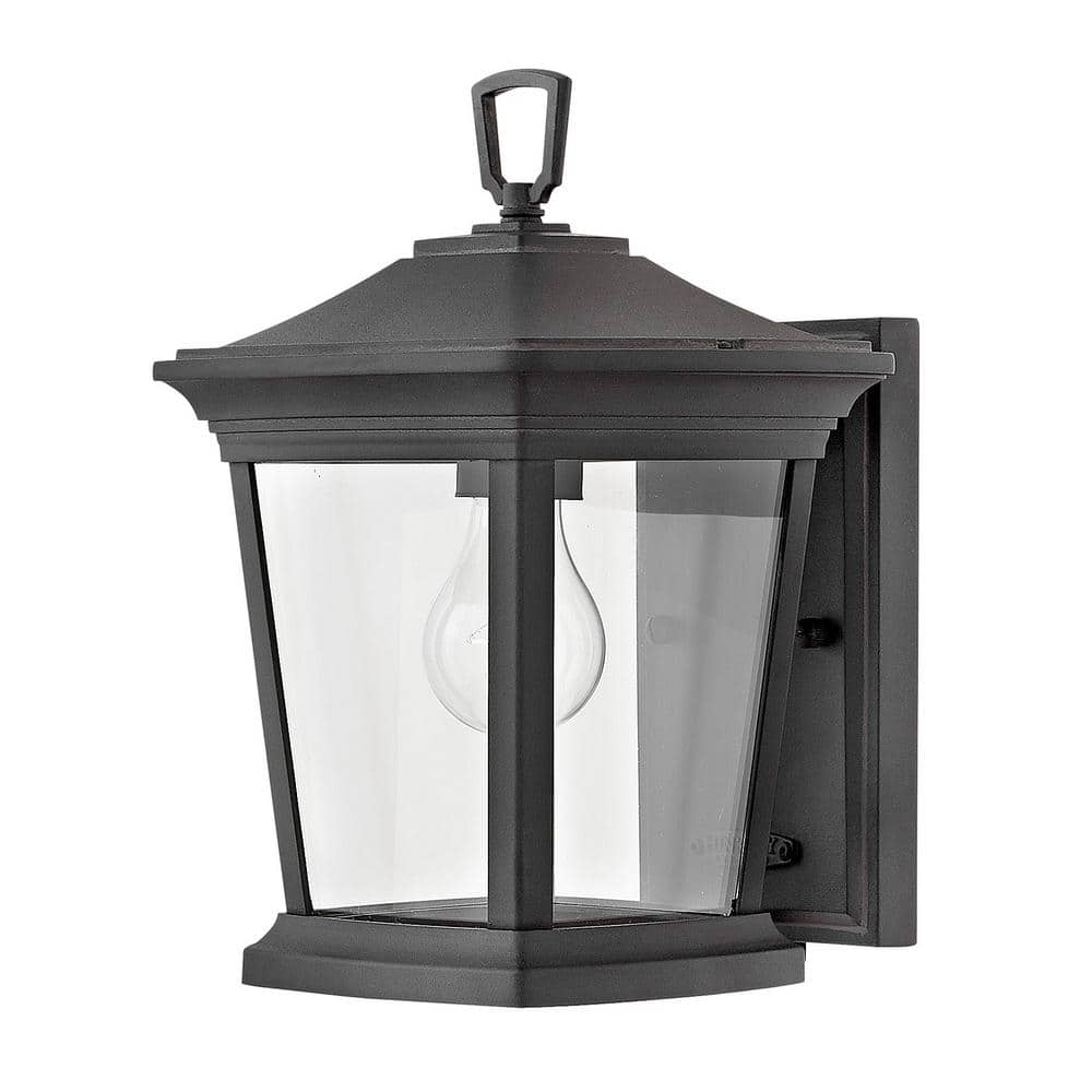 Bromley Museum Black 1-Light Outdoor Wall Lantern