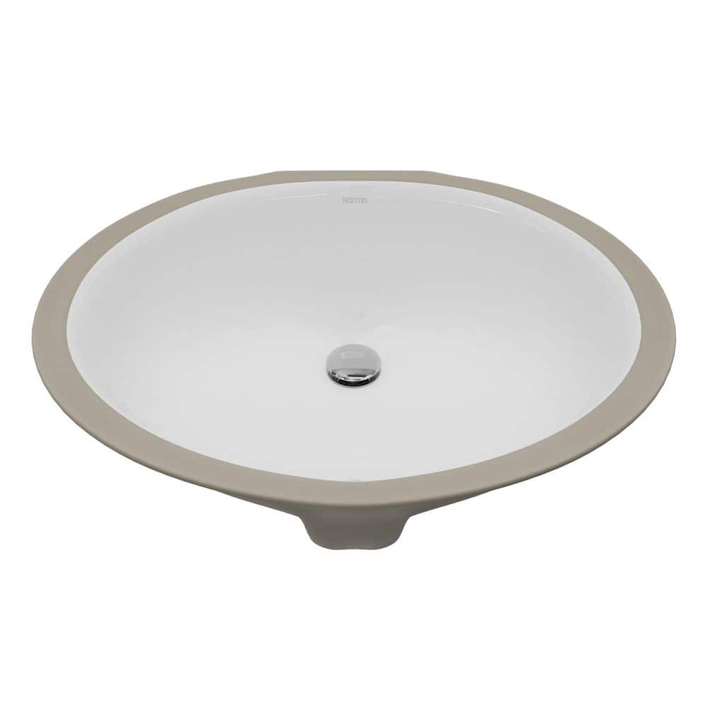 Karran Valera 19-1/4 in. x 15-3/4 in. Oval Undermount Vitreous
