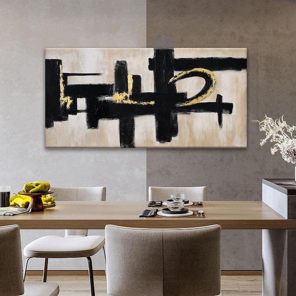 Abstract Wall Art 24 x 48 Inches Modern Picture Paintings On