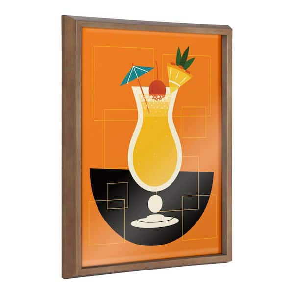 Kate and Laurel Blake "Pina Colada" by Amber Leaders Designs Framed Art Print 16 in. x 20 in.