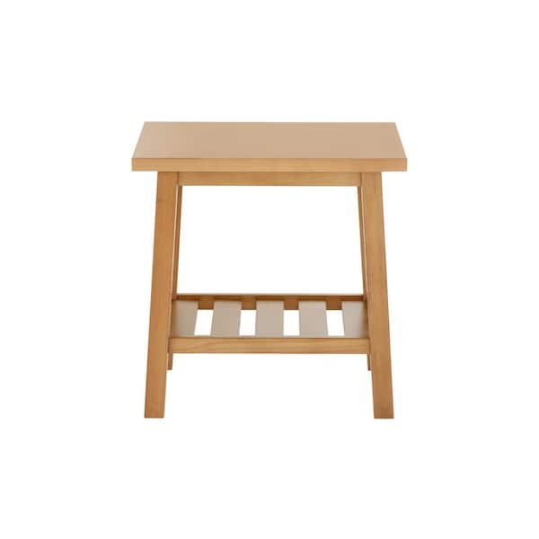 StyleWell Bannerton Square Patina Finish Wood End Table (20 in. W x 20