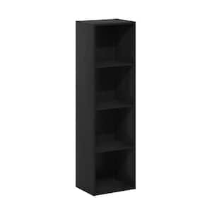 Pasir 41.7 in. Blackwood 4-Shelf Standard Bookcase