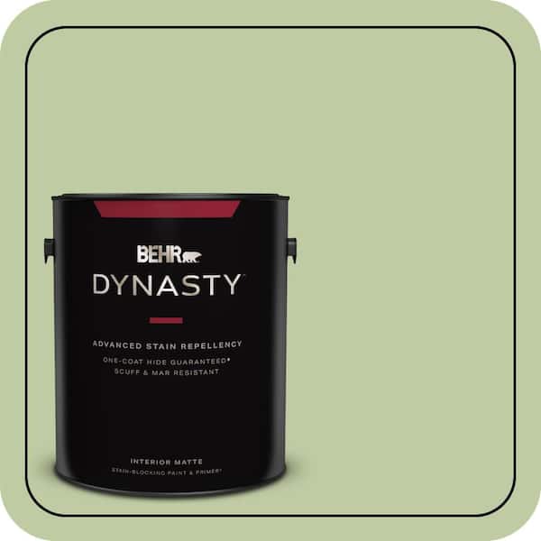 BEHR DYNASTY 1 gal. #M360-4 Marjoram One-Coat Hide Matte Interior Stain-Blocking Paint & Primer