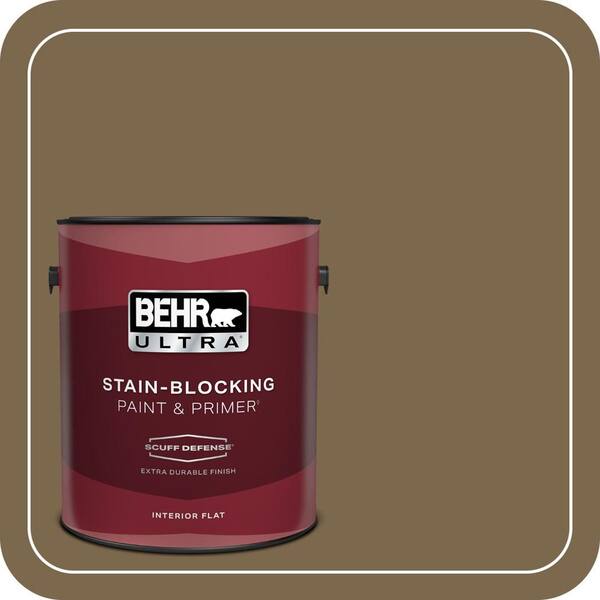 BEHR ULTRA 1 gal. #T14-6 Boho Extra Durable Flat Interior Paint & Primer